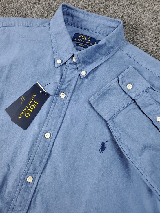 Polo Ralph Lauren Other - Polo Ralph Lauren Oxford Shirt Large Slim Fit Button Down Pony Light Blue NEW